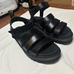 Kids Black Sandals